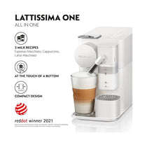 Delonghi Nespresso Latissima One Pod Coffee Machine With Milk Frother 1450W 1 Litres - White