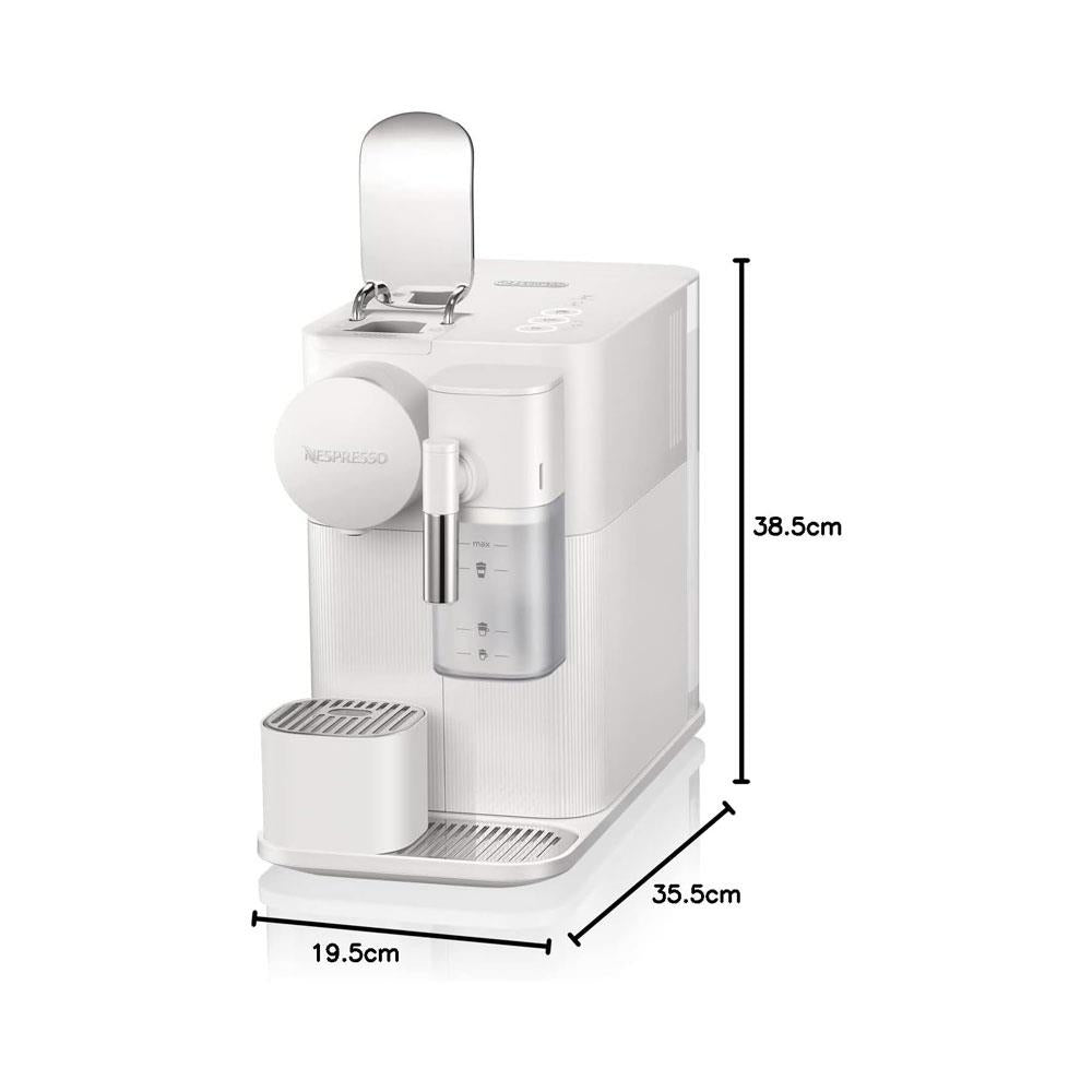 Delonghi Nespresso Latissima One Pod Coffee Machine With Milk Frother 1450W 1 Litres - White