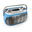 Audible Fidelity Detroit DAB/DAB Plus Retro Radio With Alarm Clock LCD Display - Blue