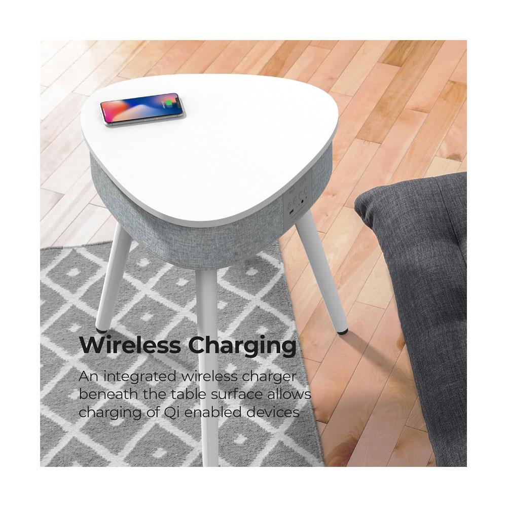 i-box Rest Bluetooth Table Speaker With Wireless Charging 20W Stereo Speakers - White