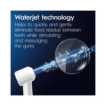 Oral-B Oral Health Center Irrigator Water Flosser 1 Oxyjet Nozzle 1 Water Jet Nozzle 1 iO4 Electric Toothbrush & 2 Heads - White