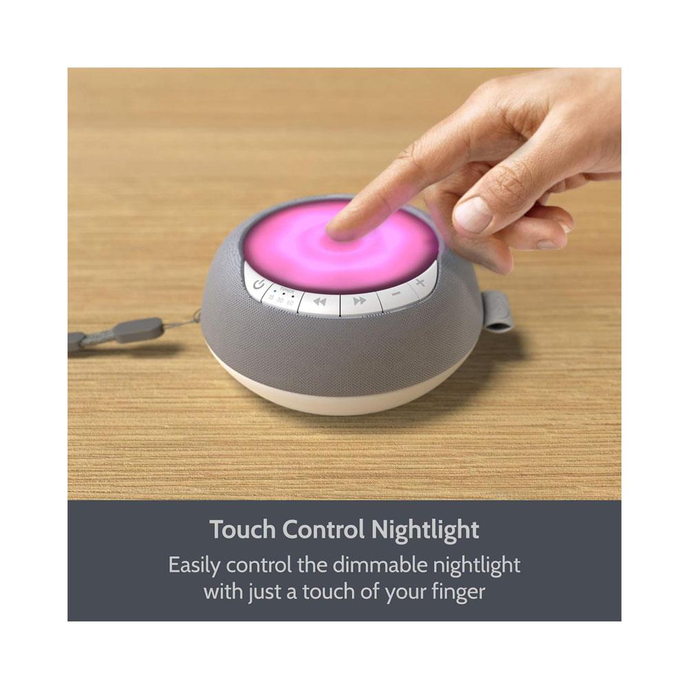 i-box Serene White Noise Machine With Nightlight 15 Natural Sounds 2400mAh 10 Hours Playtime - Grey Secondary image