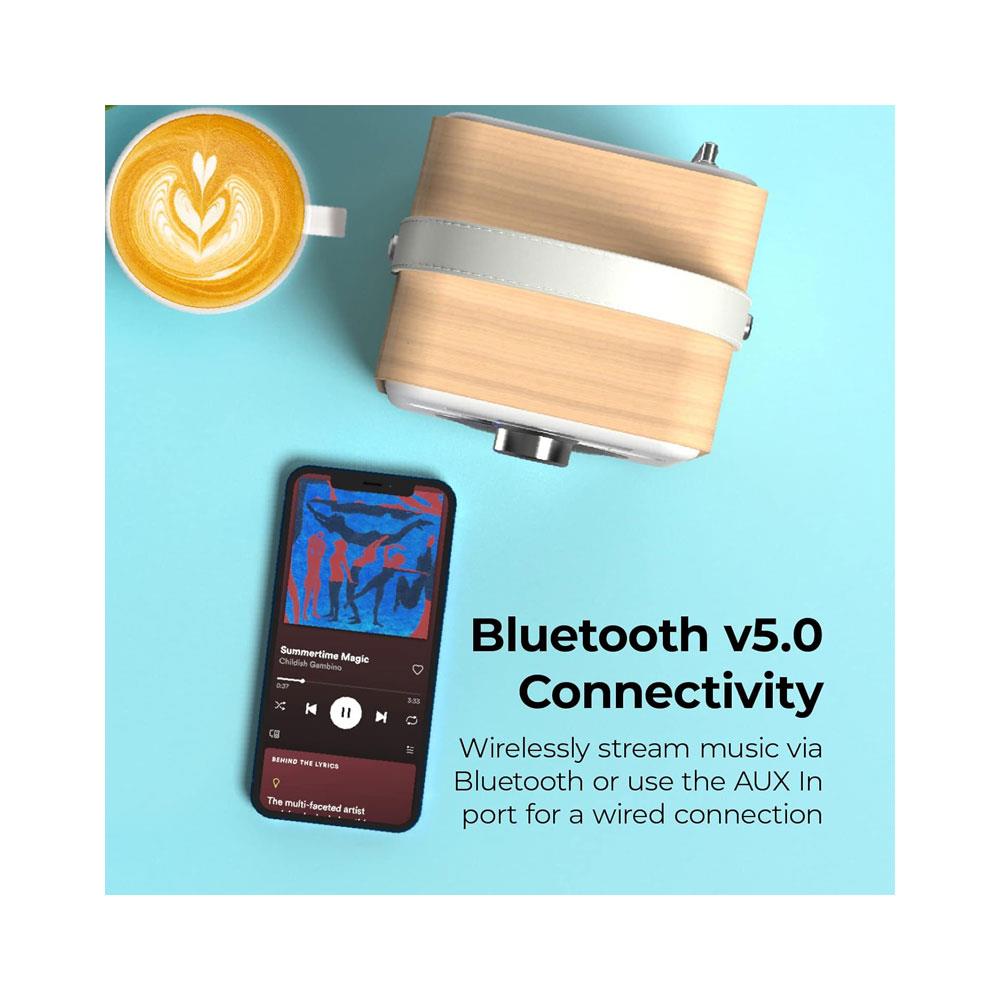 i-box Tune Portable DAB/DAB+/FM Portable Radio With Bluetooth USB Rechargeable - Oak