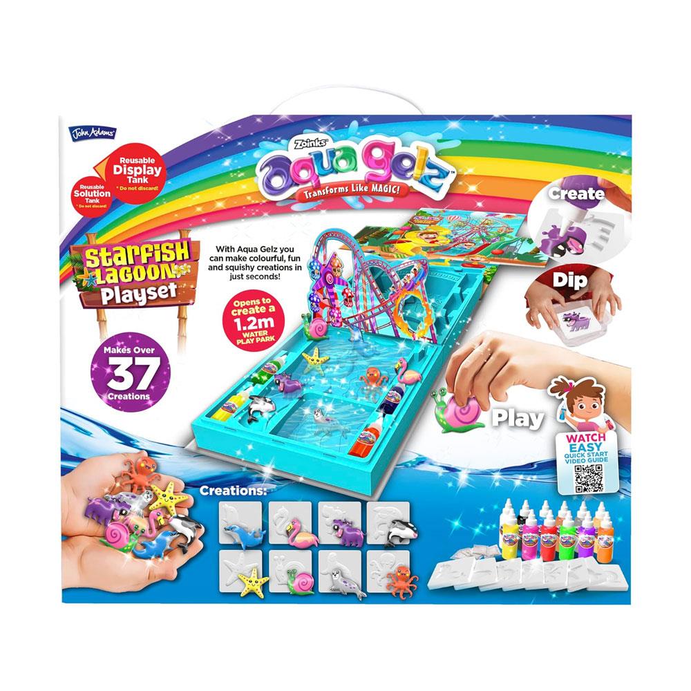 John Adams Aqua Gelz Starfish Lagoon Mega Playset Transforms Like MAGIC - Multicolour