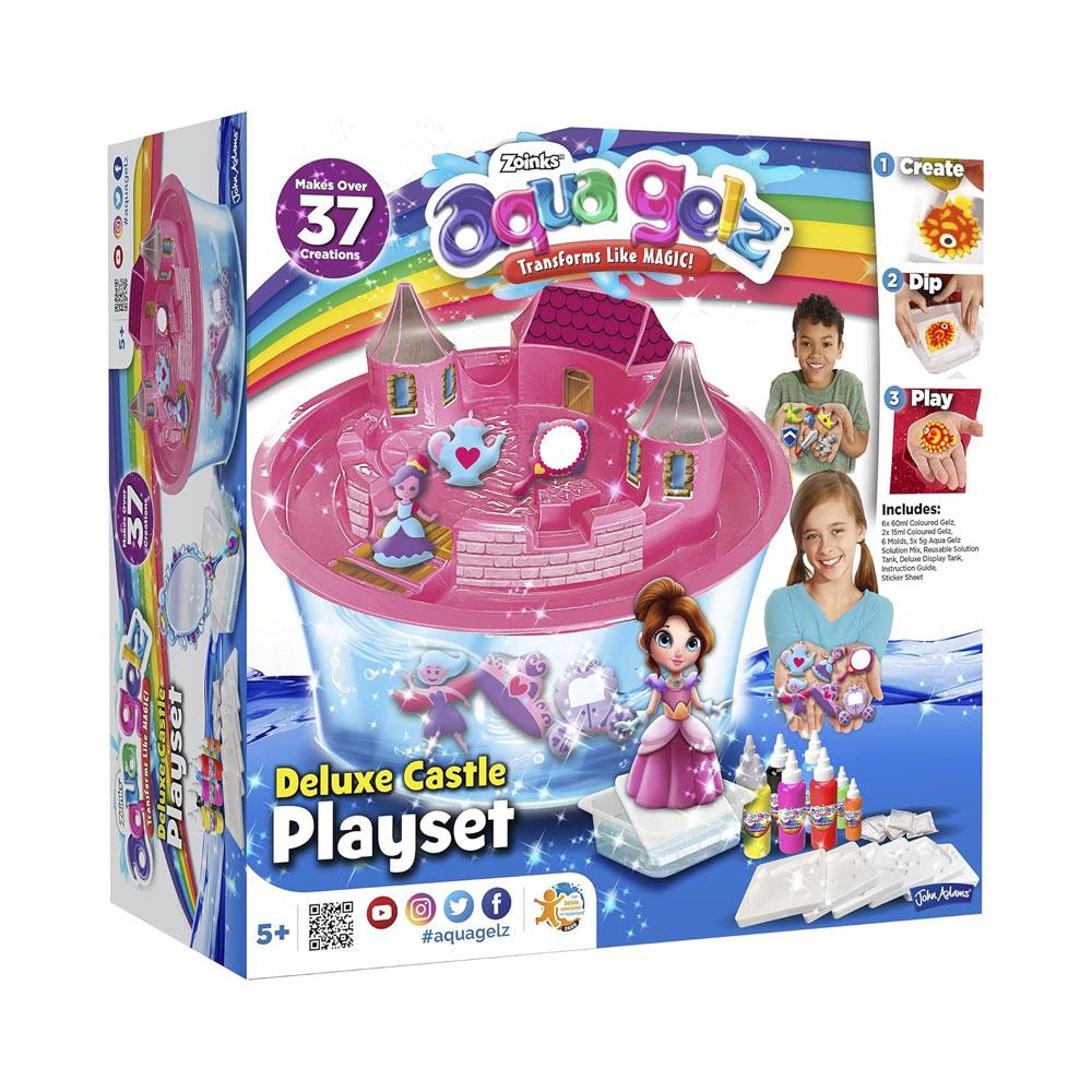 John Adams AquaGelz Deluxe Castle Playset Transforms Like MAGIC - Pink