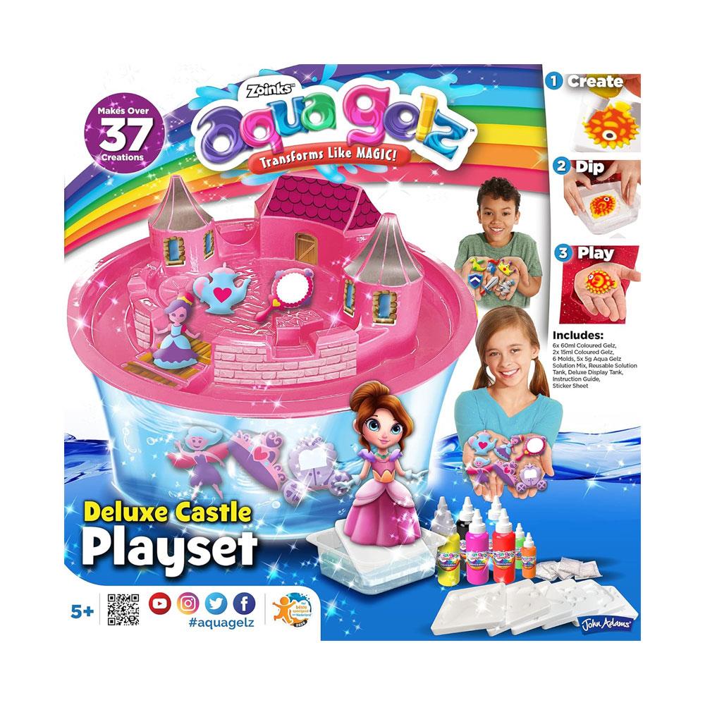 John Adams AquaGelz Deluxe Castle Playset Transforms Like MAGIC - Pink
