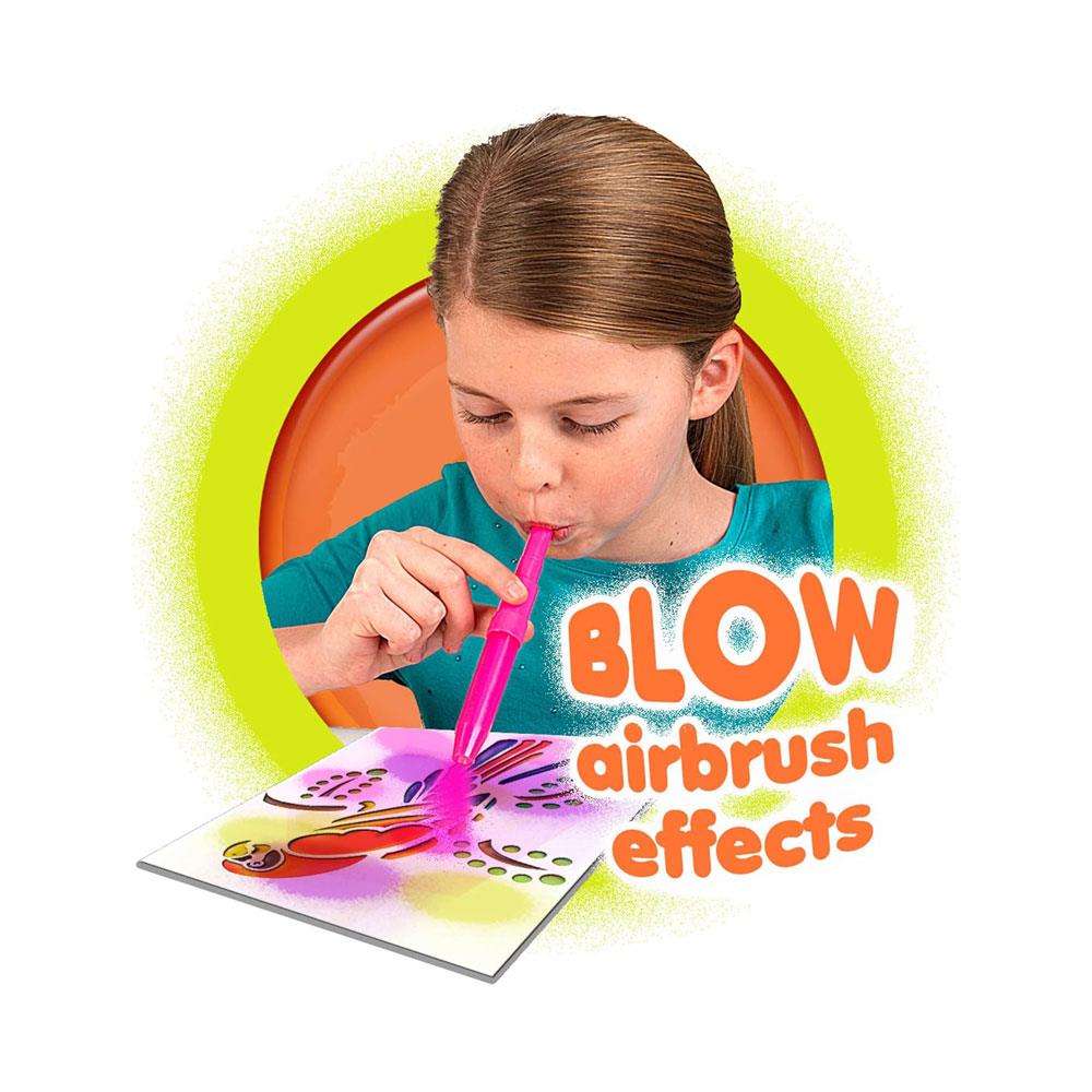 John Adams Blopens Animals Activity Set Create Fantastic Airbrush Pictures - Multicolour