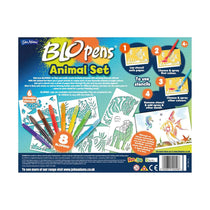 John Adams Blopens Animals Activity Set Create Fantastic Airbrush Pictures - Multicolour