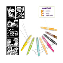 John Adams Blopens Scooby Doo Activity Set Blow Airbrush Effects ! - Multicolour