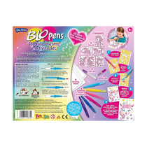 John Adams Blopens Sparkling Unicorn Activity Set Create Fantastic Airbrush Pictures - Multicolour
