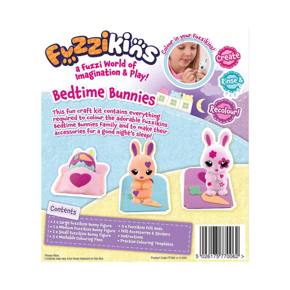 John Adams Fuzzikins Bedtime Bunnies Colour Wash & Play Set - Multicolour