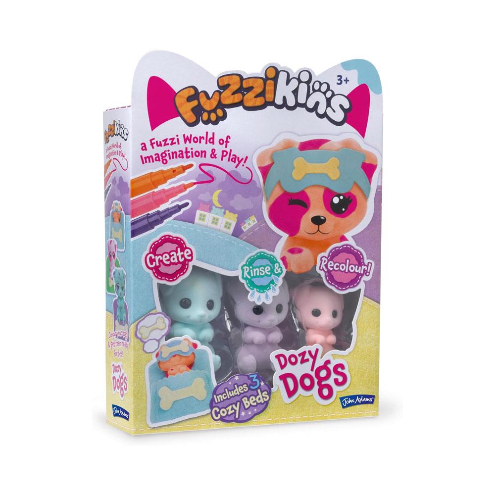 John Adams Fuzzikins Dozy Dogs Playset - Multicolour