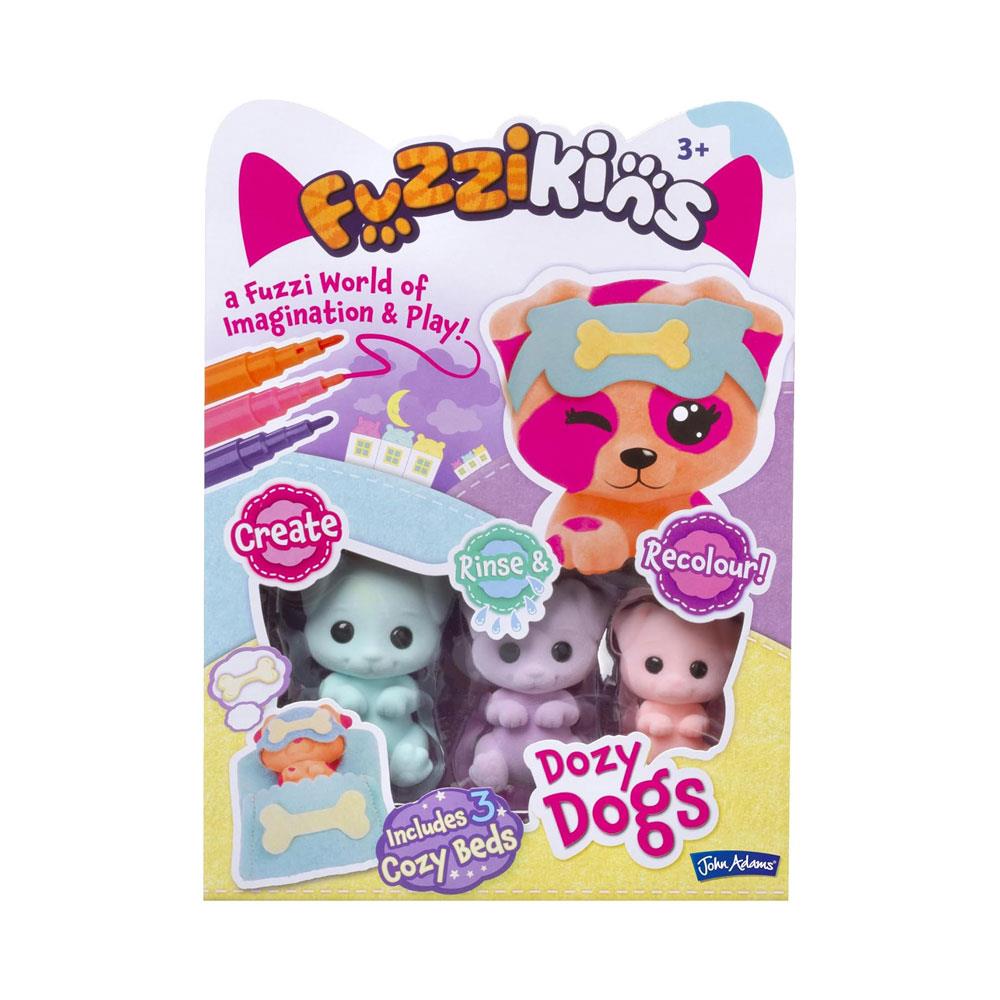 John Adams Fuzzikins Dozy Dogs Playset - Multicolour