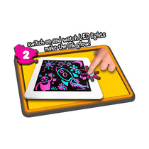John Adams Glowpad Light-Up Drawing Pad Bring Your Pictures To Life ! - Multicolour