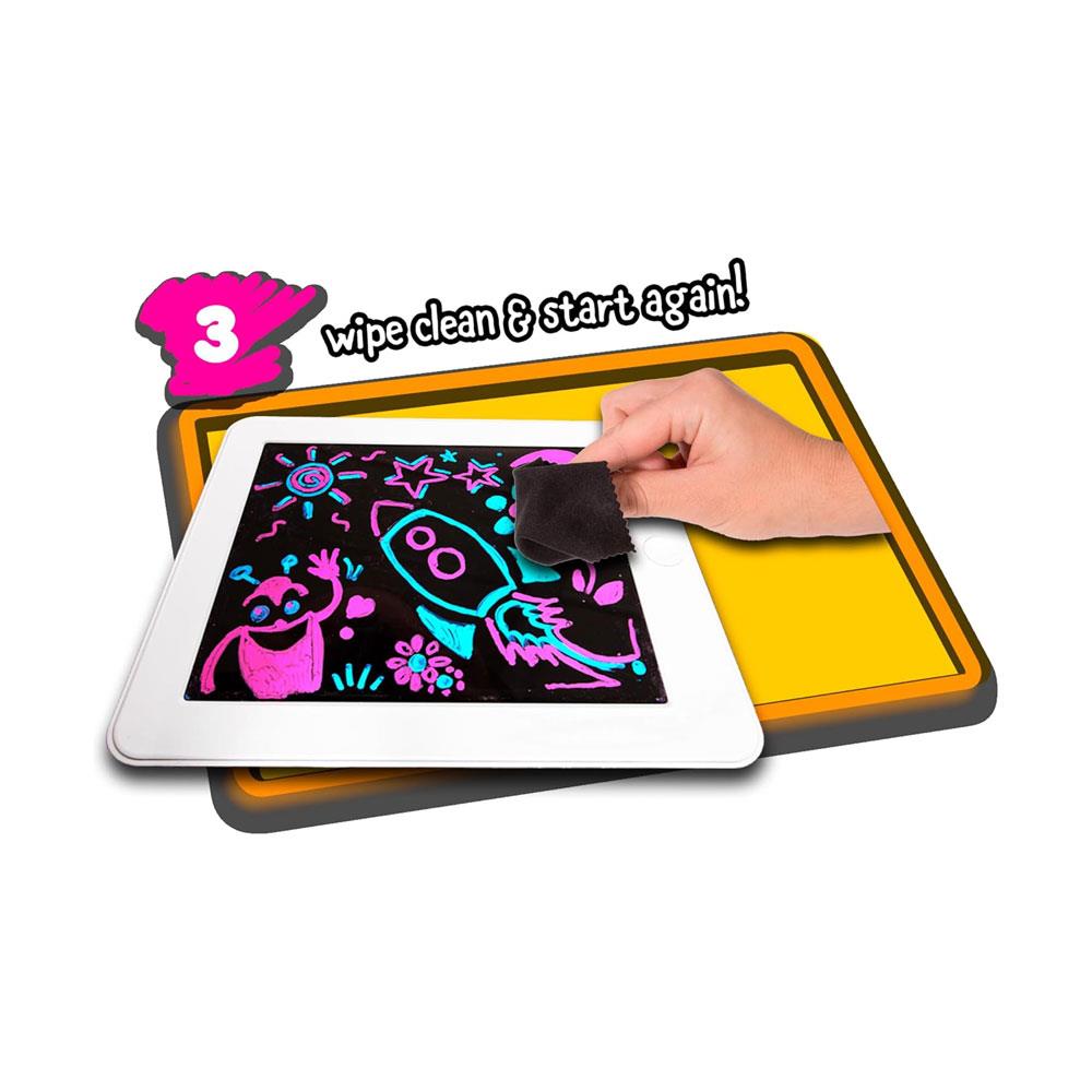 John Adams Glowpad Light-Up Drawing Pad Bring Your Pictures To Life ! - Multicolour