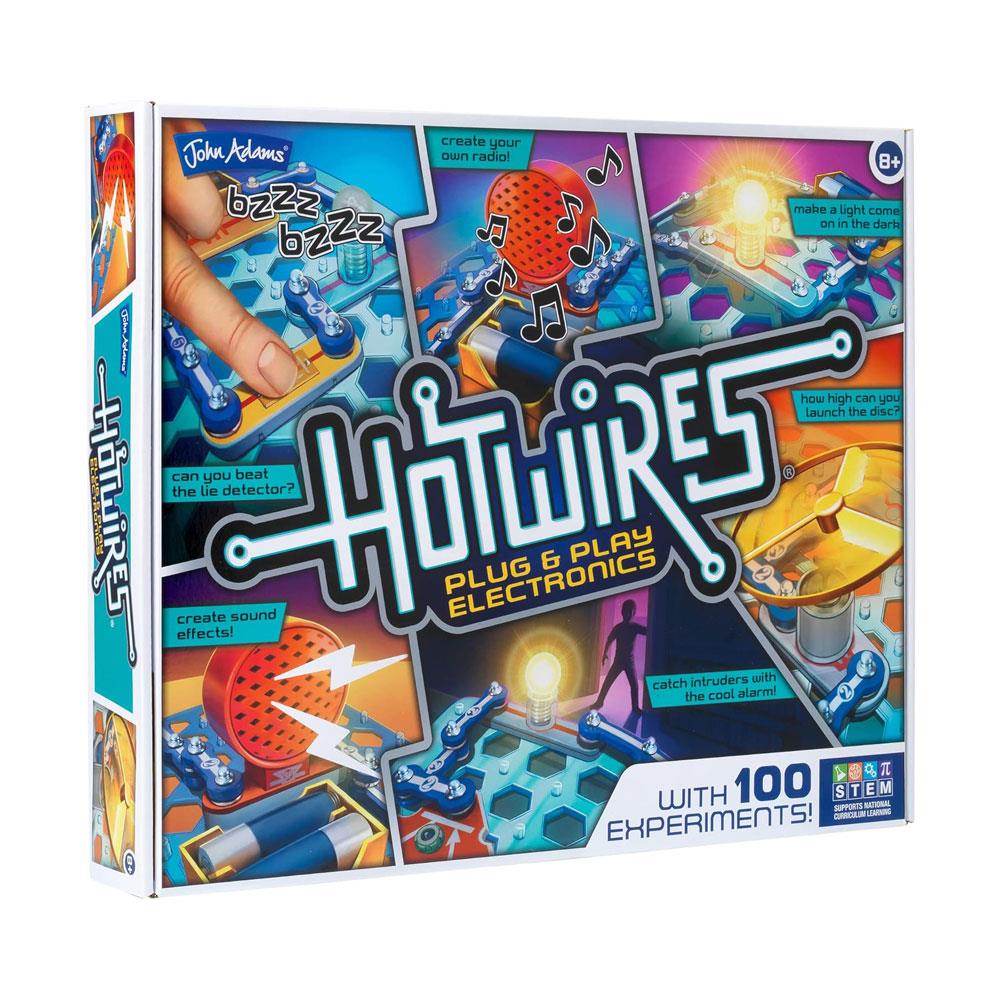 John Adams Hot Wires Plug And Play Electronics Set With 100 Experiments ! Science And STEM Toys - Multicolour Main image