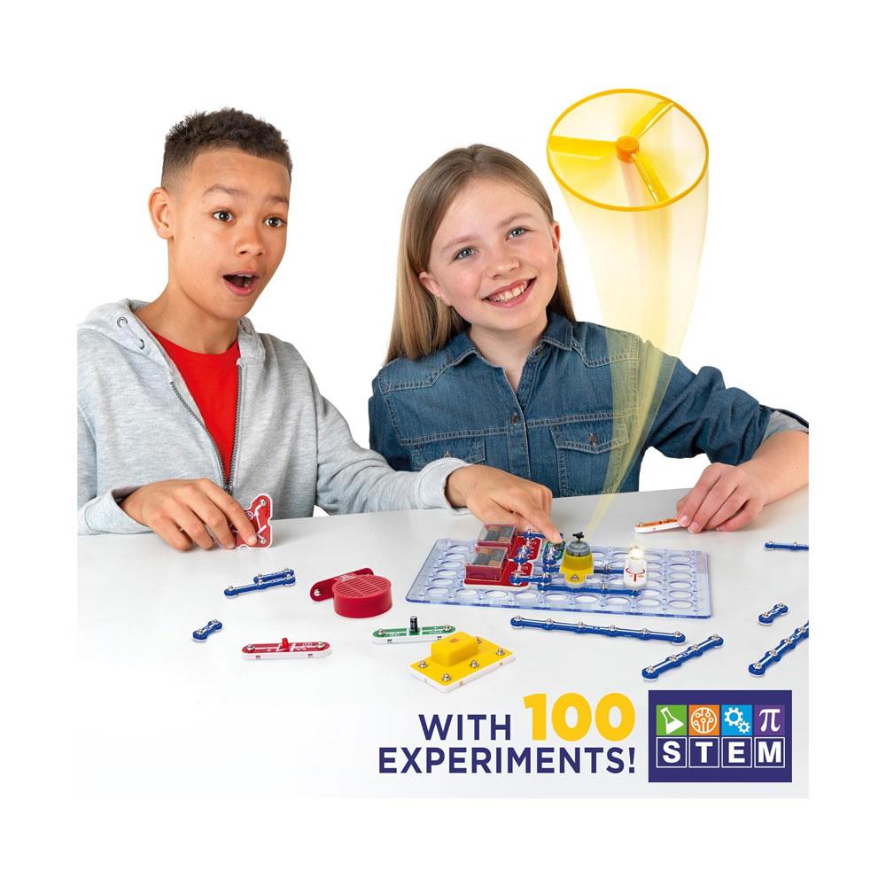 John Adams Hot Wires Plug And Play Electronics Set With 100 Experiments ! Science And STEM Toys - Multicolour