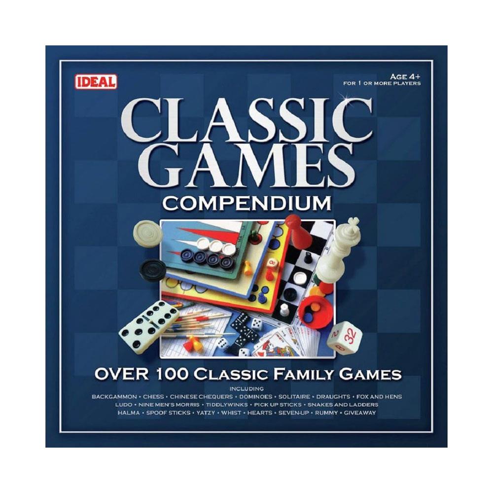 John Adams Ideal Classic Games Compendium Over 100 Classic Family Board Games - Multicolour