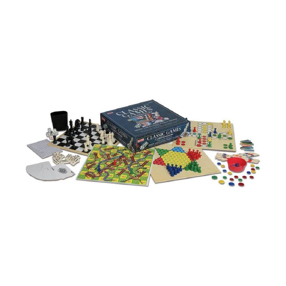 John Adams Ideal Classic Games Compendium Over 100 Classic Family Board Games - Multicolour