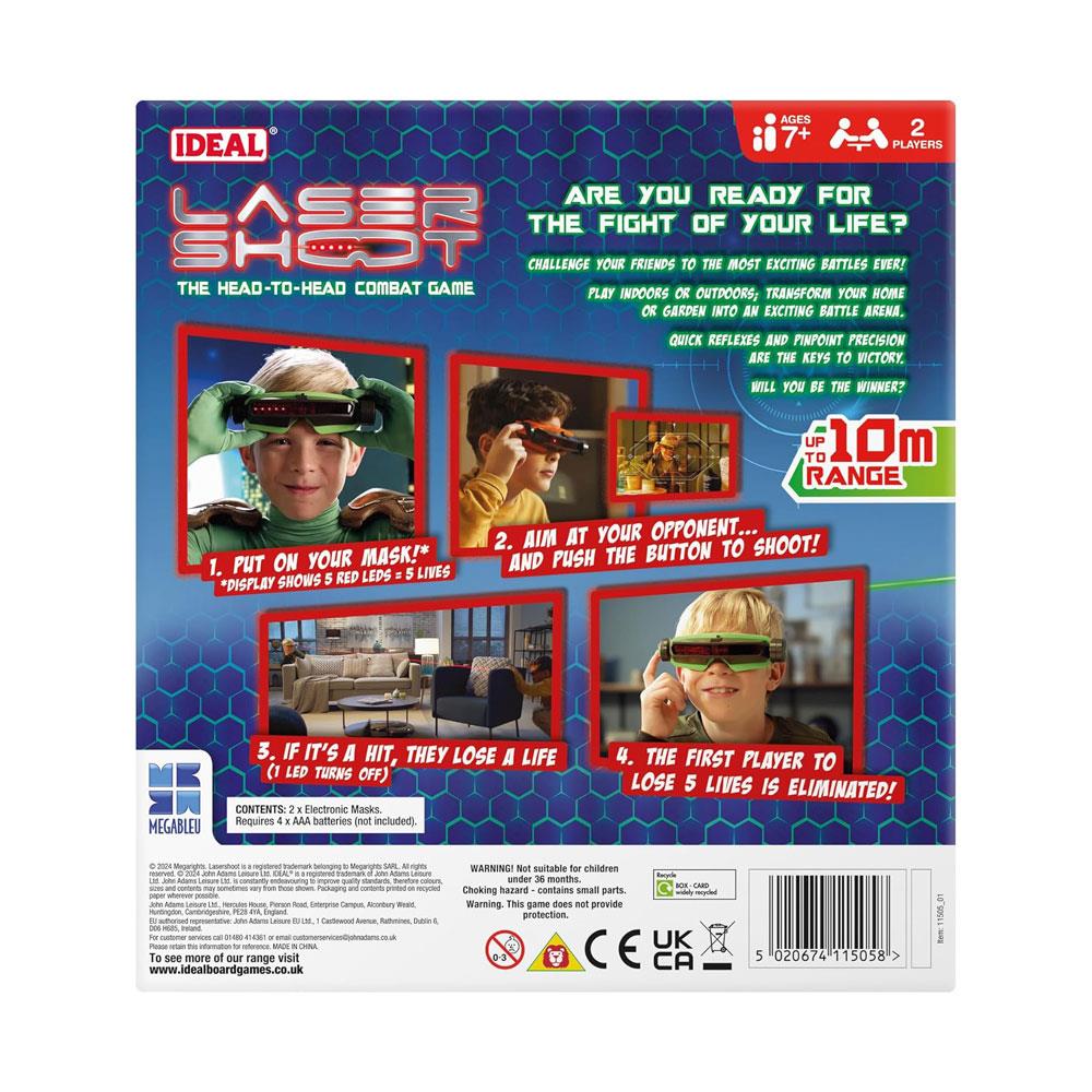 John Adams Ideal Laser Shoot Electronic Laser Battle Game Head-To-Head Combat Game - Multicolour