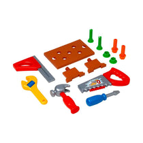 Peterkin Tool Carry Case Childrens Tool Set Role Play Toys 14 Piece - Multicolour