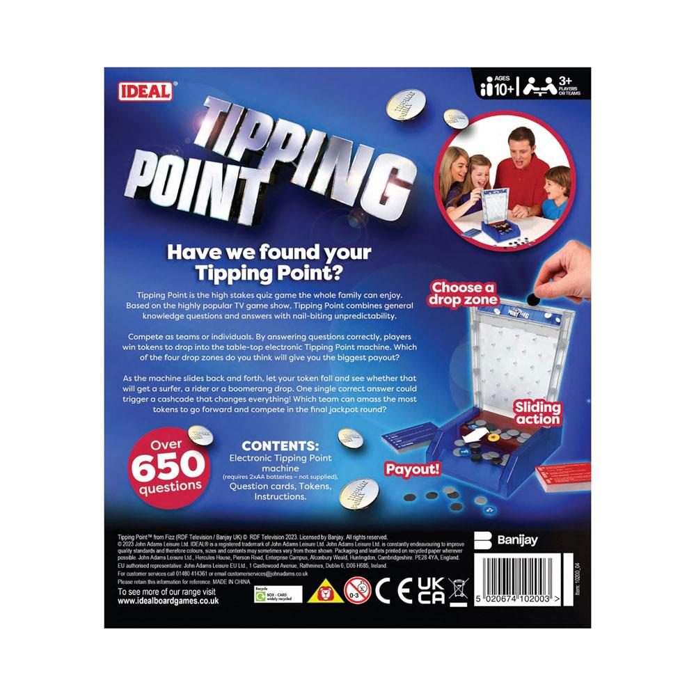 John Adams Ideal Tipping Point With Electronic Game Machine Family TV Show Board Game - Multicolour