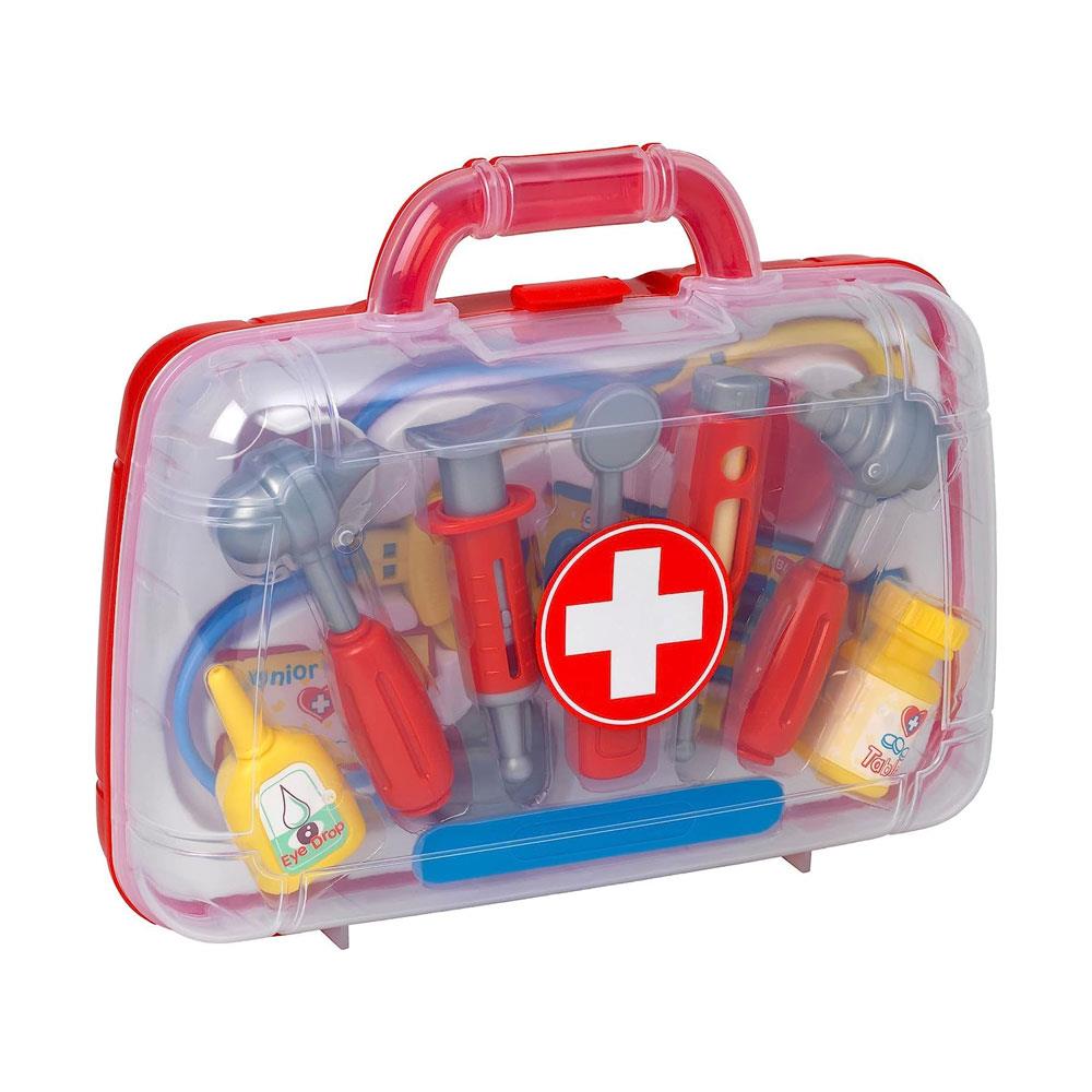 Peterkin Classic Doctor's Medical Carry Case Toy Roleplay Toys 11 Piece - Multicolour Main image