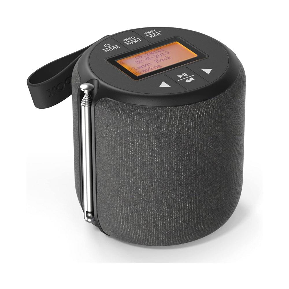 i-box Barrel Compact DAB/DAB+/FM Radio & Bluetooth Speaker - Black
