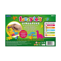 John Adams The Original Fuzzy Felt Dinosaur Set - Multicolour