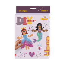 Hama Hanging Box Princess And Mermaid Approx 2000 Beads 4 Designs - Multicolour