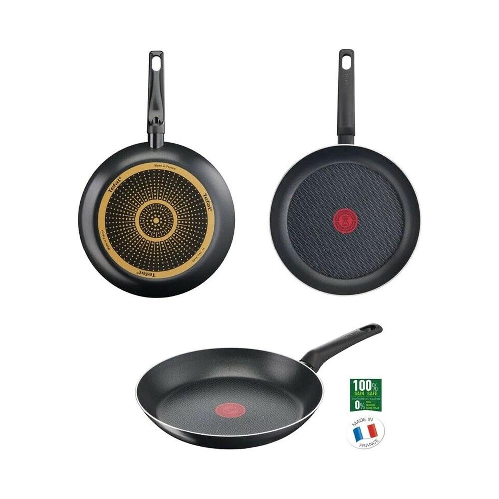 Tefal Simple Cook Frying Pan 24cm Aluminium Titanium Non-Stick Coating - Black