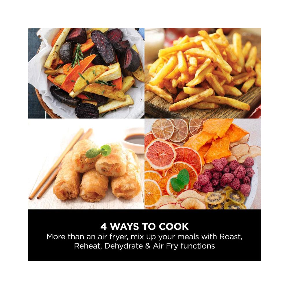 Ninja Air Fryer Roast Reheat And Dehydrator 1550W 3.8 Litres - Grey & Black