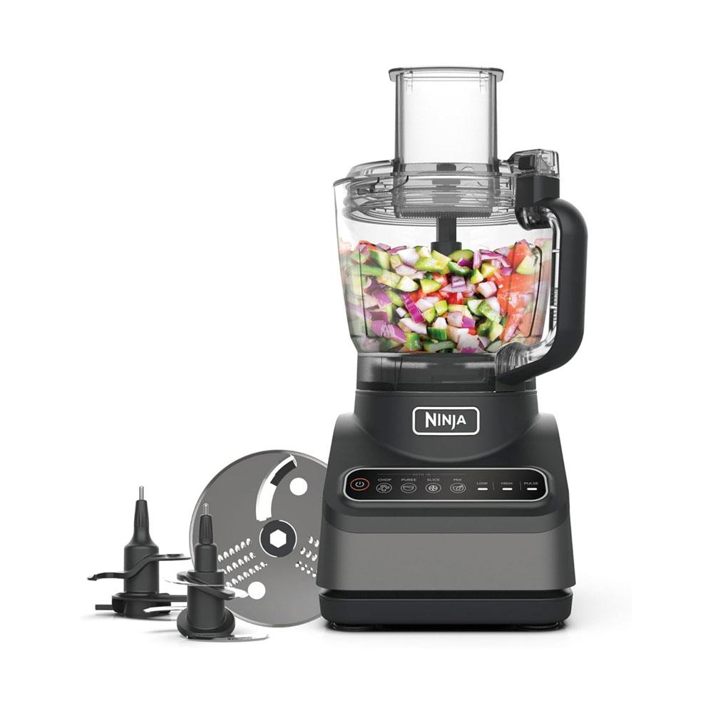 Ninja Food Processor With Auto-IQ 4 Automatic Programs 3 Manual Speeds 850W 2.1 Litres - Silver
