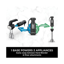 Ninja Foodi 2-In-1 Hand Blender & Hand Mixer Food Processor With 2 Attachments 850W - Black