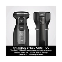 Ninja Foodi 2-In-1 Hand Blender & Hand Mixer Food Processor With 2 Attachments 850W - Black