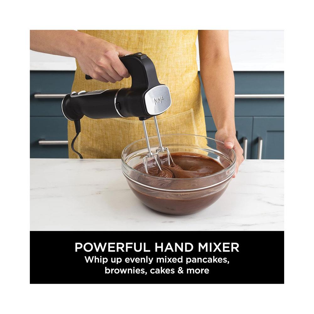 Ninja Foodi 2-In-1 Hand Blender & Hand Mixer Food Processor With 2 Attachments 850W - Black