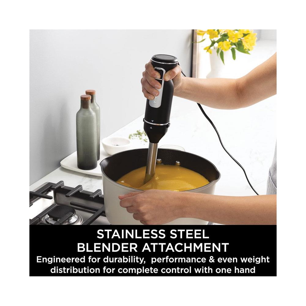 Ninja Foodi 2-In-1 Hand Blender & Hand Mixer Food Processor With 2 Attachments 850W - Black