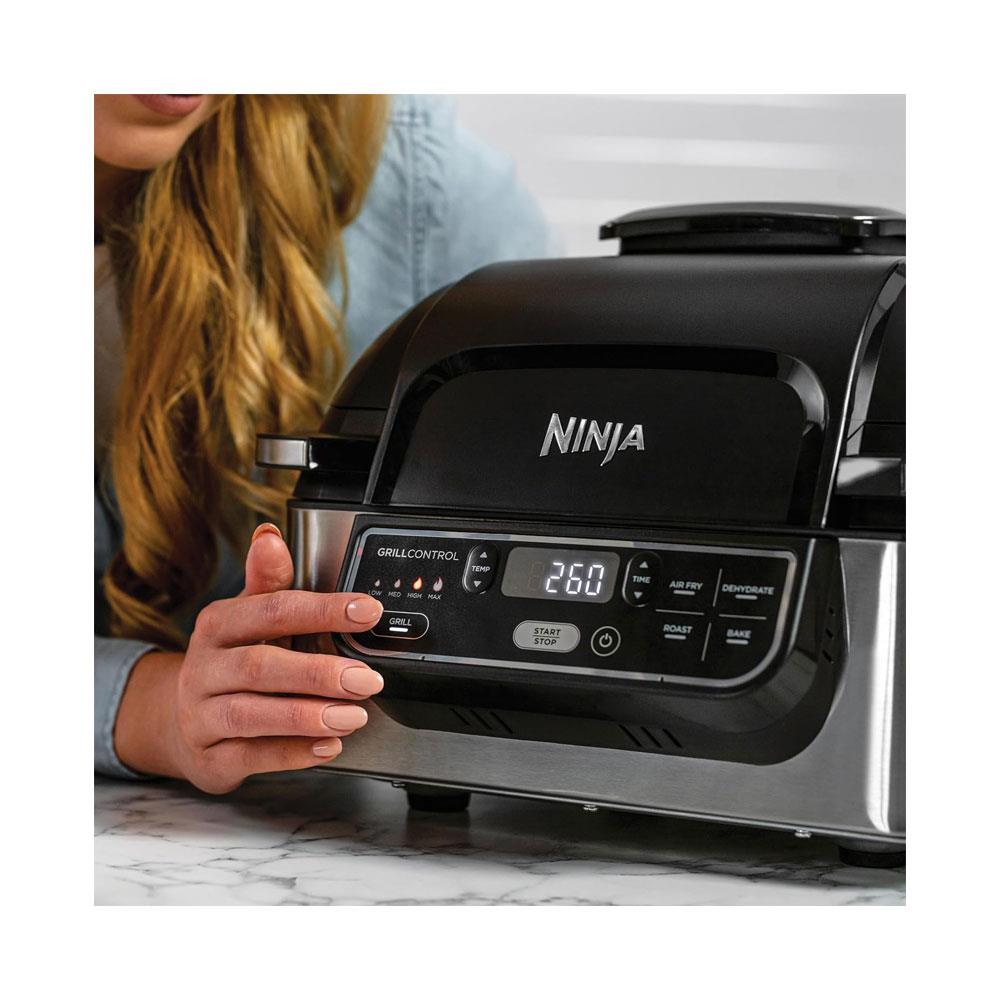 Ninja Foodi Health Grill & Air Fryer With Roast Bake & Dehydrate 1760W 5.7 Litres - Black