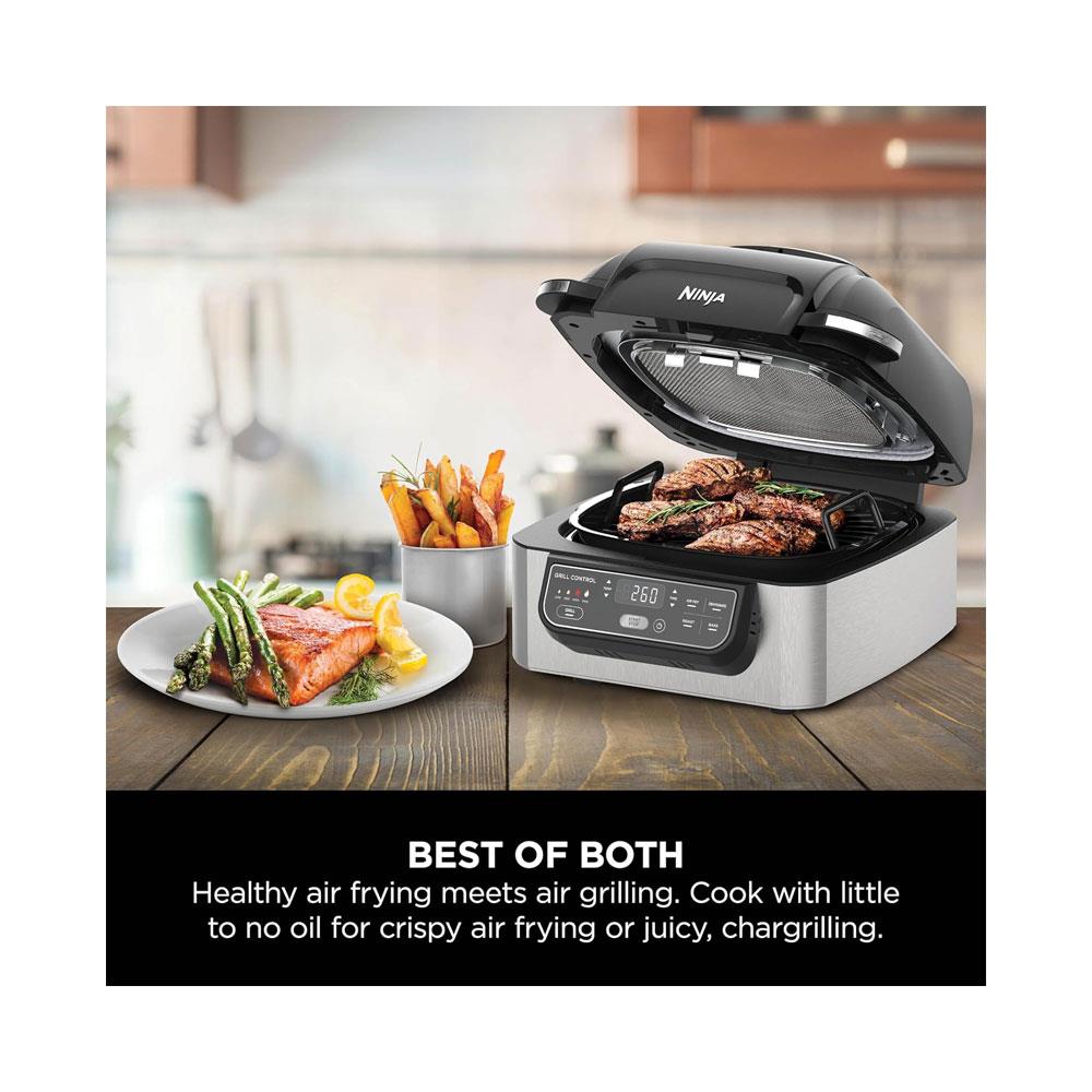 Ninja Foodi Health Grill & Air Fryer With Roast Bake & Dehydrate 1760W 5.7 Litres - Black