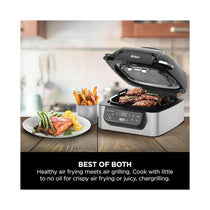 Ninja Foodi Health Grill & Air Fryer With Roast Bake & Dehydrate 1760W 5.7 Litres - Black