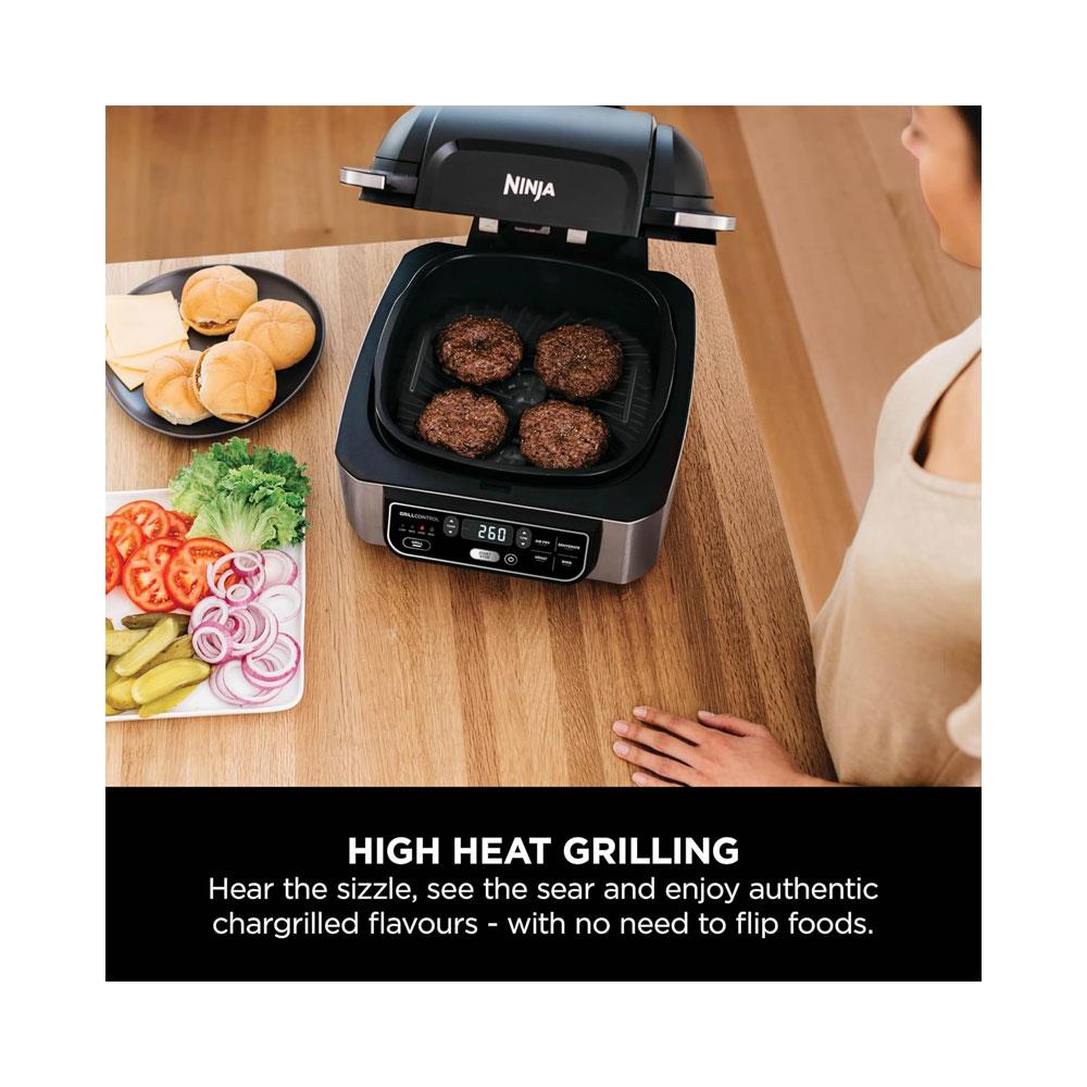 Ninja Foodi Health Grill & Air Fryer With Roast Bake & Dehydrate 1760W 5.7 Litres - Black