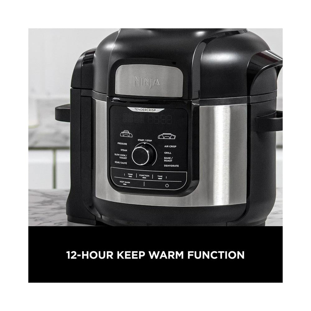 Ninja Foodi MAX 9-In-1 Multi-Cooker With 9 Cooking Functions Stainless Steel 1760W 7.5 Litres - Black