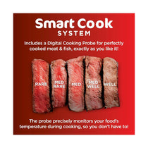 Ninja Foodi MAX Health Grill & Air Fryer Roast Reheat Bake And Dehydrate 2460W 3.8 Litres - Grey And Silver