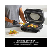 Ninja Foodi MAX Health Grill & Air Fryer Roast Reheat Bake And Dehydrate 2460W 3.8 Litres - Grey And Silver