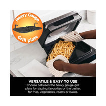 Ninja Foodi MAX Health Grill & Air Fryer Roast Reheat Bake And Dehydrate 2460W 3.8 Litres - Grey And Silver