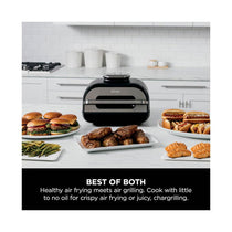Ninja Foodi MAX Health Grill & Air Fryer Roast Reheat Bake And Dehydrate 2460W 3.8 Litres - Grey And Silver