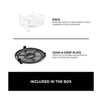 Ninja Foodi Mini 6-In-1 Multi Cooker With 6 Cooking Functions Stainless Steel 1460W 4.7 Litres - Black