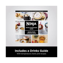 Ninja Perfect Temperature Kettle Rapid Boil LED Display Stainless Steel 3000W 1.7 Litres - Silver