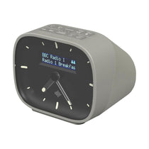 i-box Dream Bedside Alarm Clock With DAB/DAB+/FM Radio With Bluetooth Digital Glow In The Dark Display 5W Mono Speaker - Grey