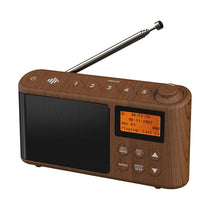 i-box Spectrum DAB/DAB+/FM Portable Radio Large LCD Display 3W Stereo Up To 15 hours - Wood Effect